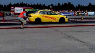 800+hp Mitsubishi Evo ProSpeed 1/4mile drag race