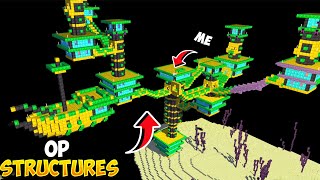Minecraft, but Structures are extremely Op || Minecraft Mods || Minecraft gameplay