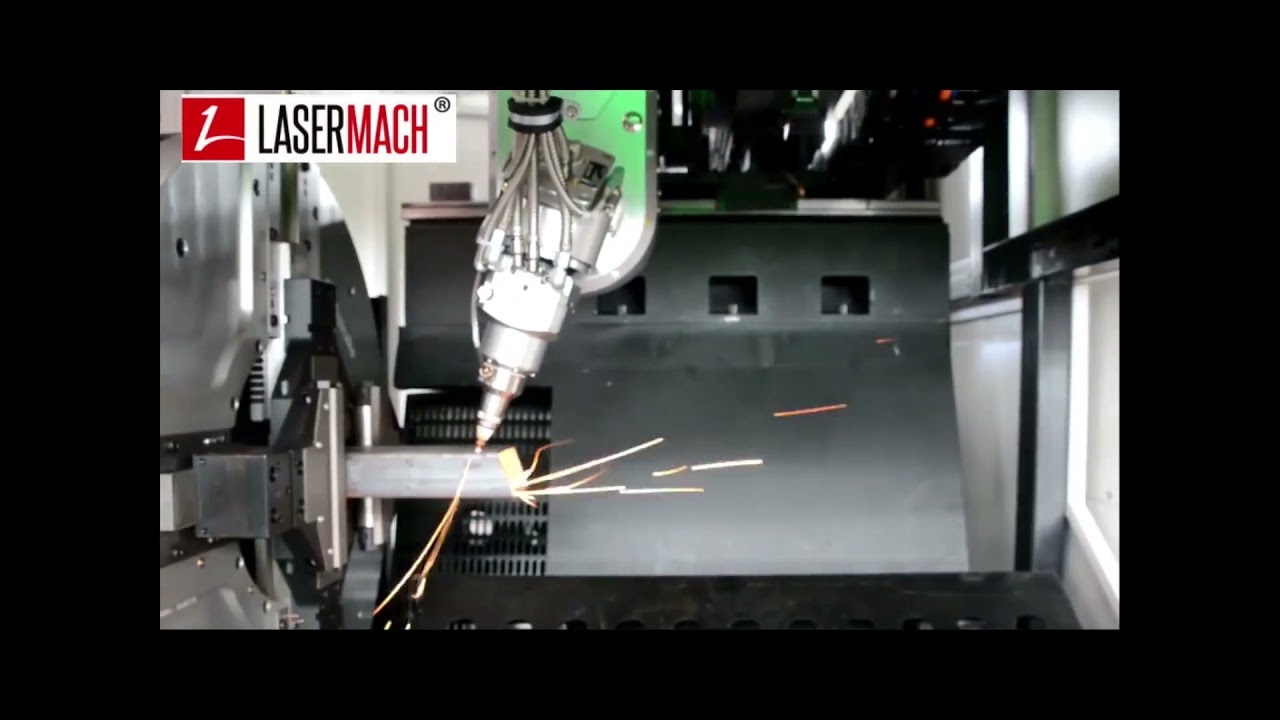 Lasermach 3D 5 axis cnc laser tube cutting machine + 135° angle cutting - affordable 3d tube cutting