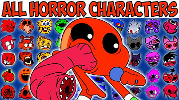 ALL HORROR CHARACTERS | FNF Character Test | Gameplay VS Playground