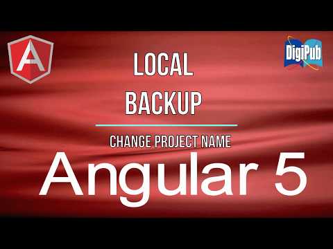 How to make local backups and change project names for Angular Project