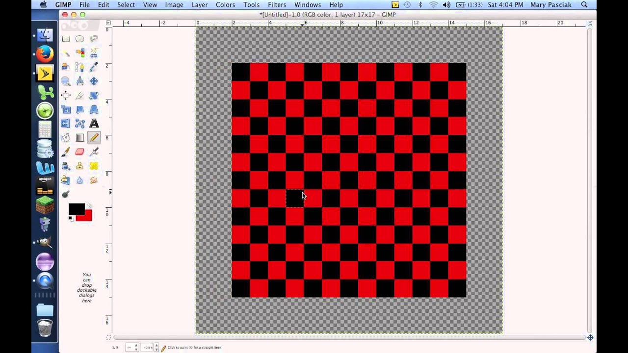 A checkerboard in the making - YouTube