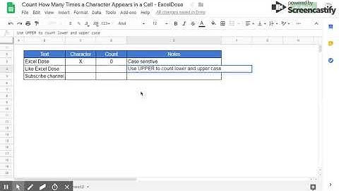 Count How Many Times a Character Appears in a Cell | ExcelDose