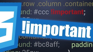 Using !important and CSS Specificity