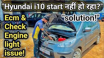 Hyundai i10 Starting Problem? Check light not coming on? Ecm faults solution!