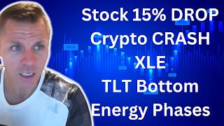 15% Stock Crash - Crypto BIG DROP - XLE - Volitle - TTL/TMF  - Energy Phases