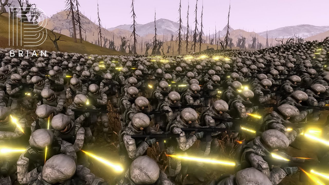 15.000 Modern Soldiers vs 17.000 Wolverines- Ultimate Epic Battle Simulator 2- UEBS 2