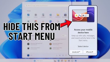 How to Hide Mobile Devices Section From Windows 11 Start Menu