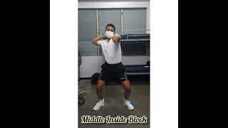 Basic Blocks in Taekwondo (Upper Block, Middle inside block, Middle outside block, Low block)