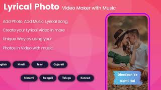 Lyrical Photo Video Maker with Music screenshot 4