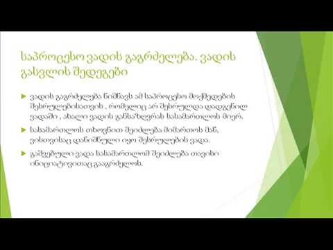 საპროცესო ვადის გაგრძელება მაია ყვიტელაშვილი