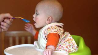 Ella's first cereal - Part 2