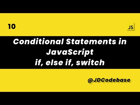 Conditional Statements in JavaScript | if, else if, switch Explained | JDCodebase