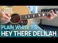 Learn Hey There Delilah in 3 Minutes! Beginner Guitar Lesson (Plain White T's)