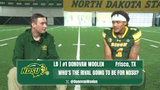 NDSU Football Media Day | Donovan Woolen Interview | Bison Overtime