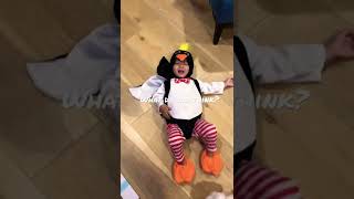 Kid Preston Loves His Halloween Penguin Costume! Or does He?! You decide!