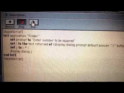 Applescript Program with Text Input