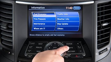 2015 Infiniti QX70 - Control Panel and Touch Screen Overview (if so equipped)