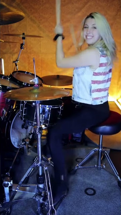 Iconic Intro of Heavy Metal 🤘 (Female Drummer Play-through) #ozzyosbourne #crazy #drums #drumcover