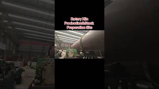 Rotary kiln preparation and production site! Daily raw materials: aluminum ash, lime, #rotarykiln