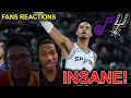 NBA fans reaction to the Spurs beating the Jazz 🏀