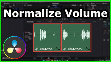 How To Normalize Audio In DaVinci Resolve (AUDIO ALL SAME VOLUME)