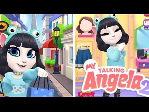 Playing My Talking Angela 2 as @Angela_kawaii gameplay video #mytalkingangela2