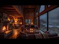 The Perfect Rainy Day Jazz Smooth Jazz Instrumental Music Warm Fireplace Cabin Ambience 