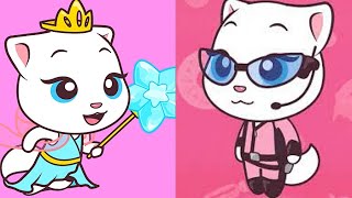 토킹톰 캔디런 공주 앤젤라 & 요원 앤젤라 vs 로이 라쿤 게임플레이 안드로이드 iOS screenshot 5