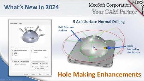 5 Axis Drilling in MecSoft CAM 2024
