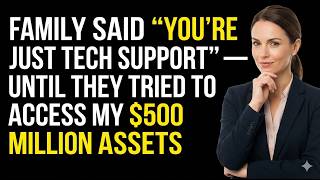 Family Said “You’re Just Tech Support” — Until They Tried to Access My $500 Million Assets