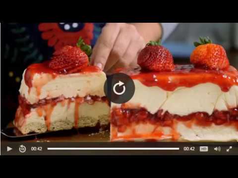 Vídeo: Cheesecakes Com Chocolate Branco E Morangos