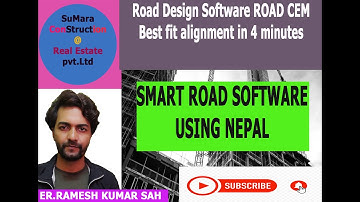 Road Design Software ROAD CEM  Best fit alignment in 4 minutes