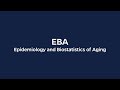 Epidemiology &amp; Biostatistics of Aging (EBA) Working Group