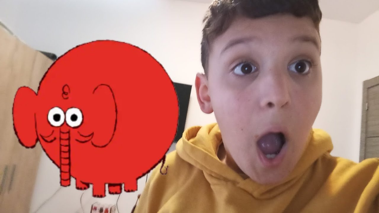 Encontré un elefante rojo ❤️ 🐘