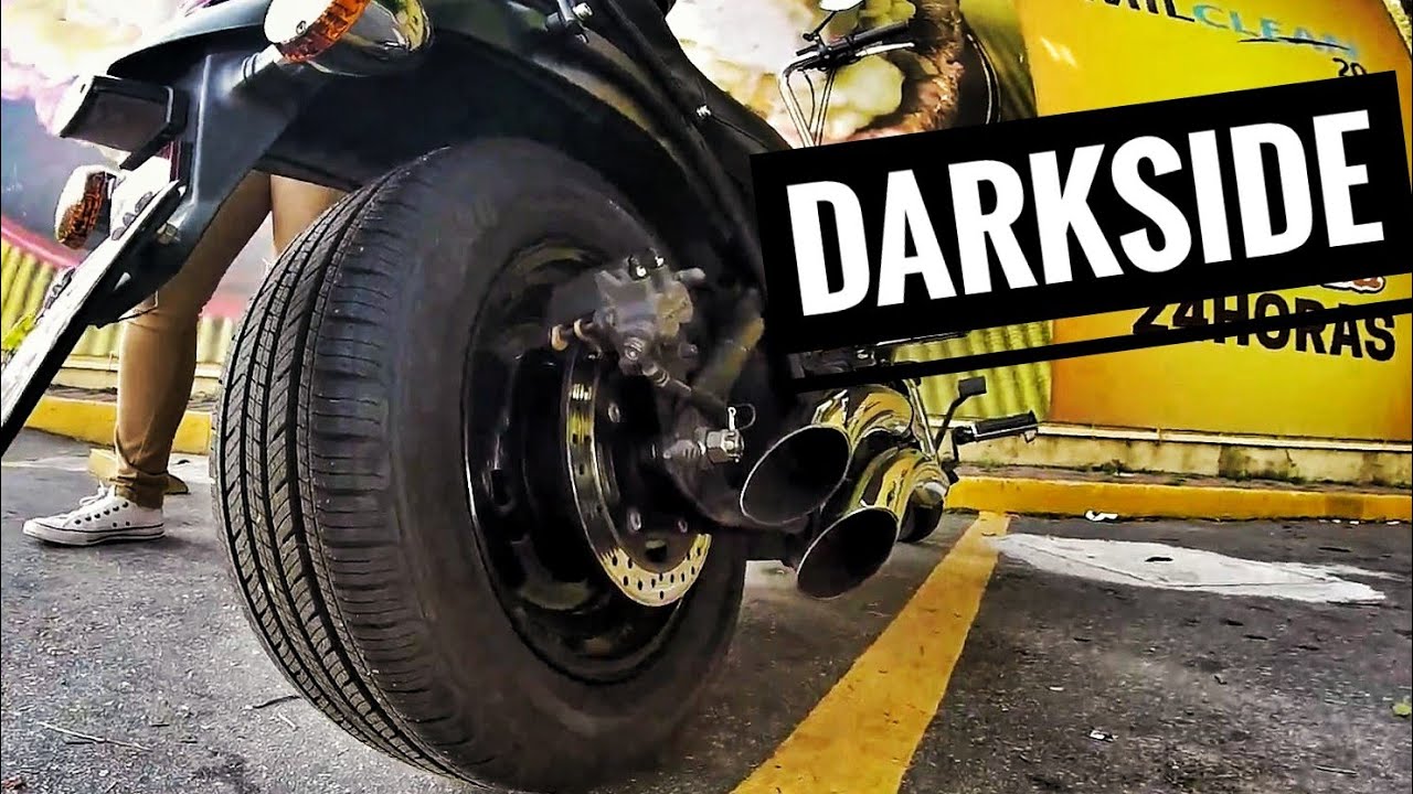 Pneu de carro na moto Vulcan 900 - DarkSide