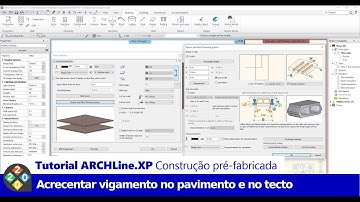 Construção Pré-fabricada no Software BIM ARCHLineXP (3/7): Criação de Vigas em Pavimentos e Tectos
