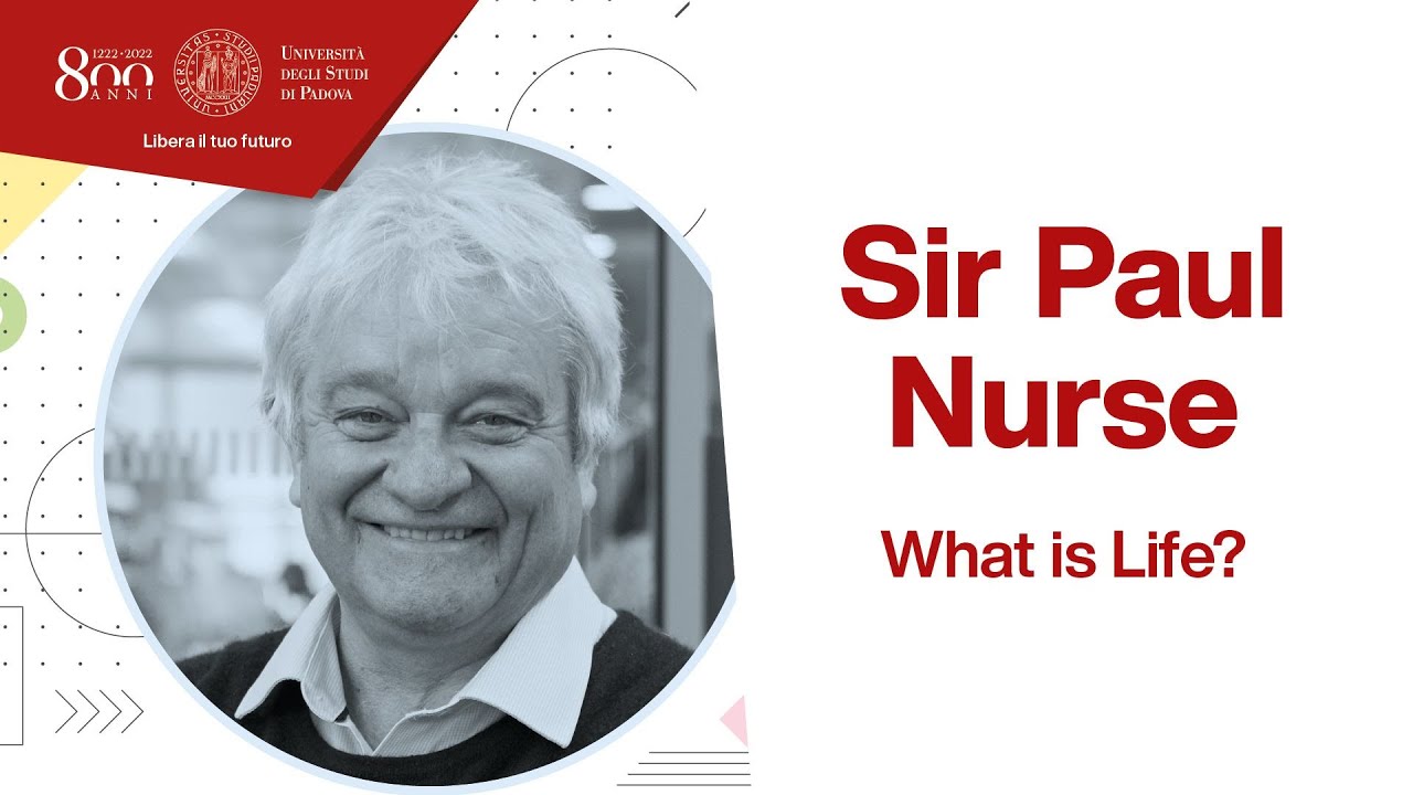 Padua Nobel Lecture Sir Paul Nurse YouTube