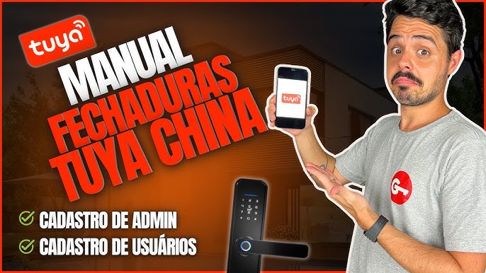 Fechadura inteligente WiFi Tuya do Aliexpress barata (R$360,00) - detalhes  e instalação COMPLETA 