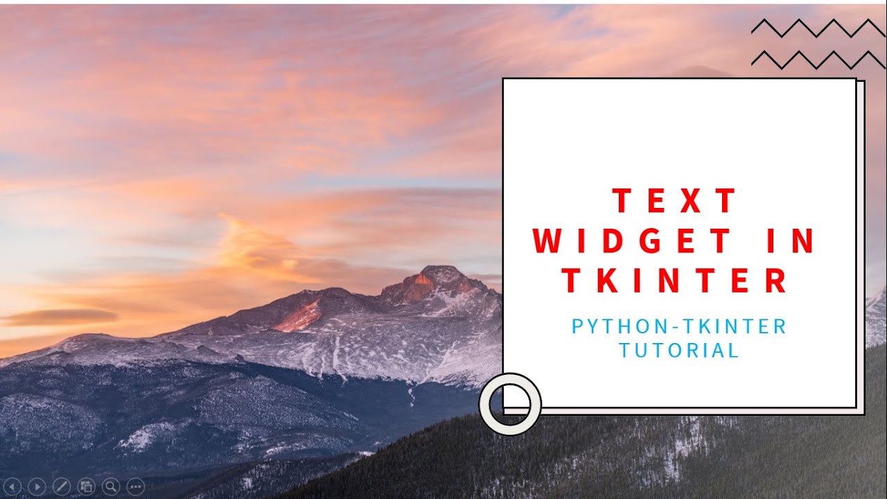 How to use text widget in tkiner?| tkinter | Python