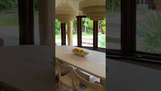 Custom Dining Table Paired with Alder Wood Dining Chair | WOVEN by Shaolin