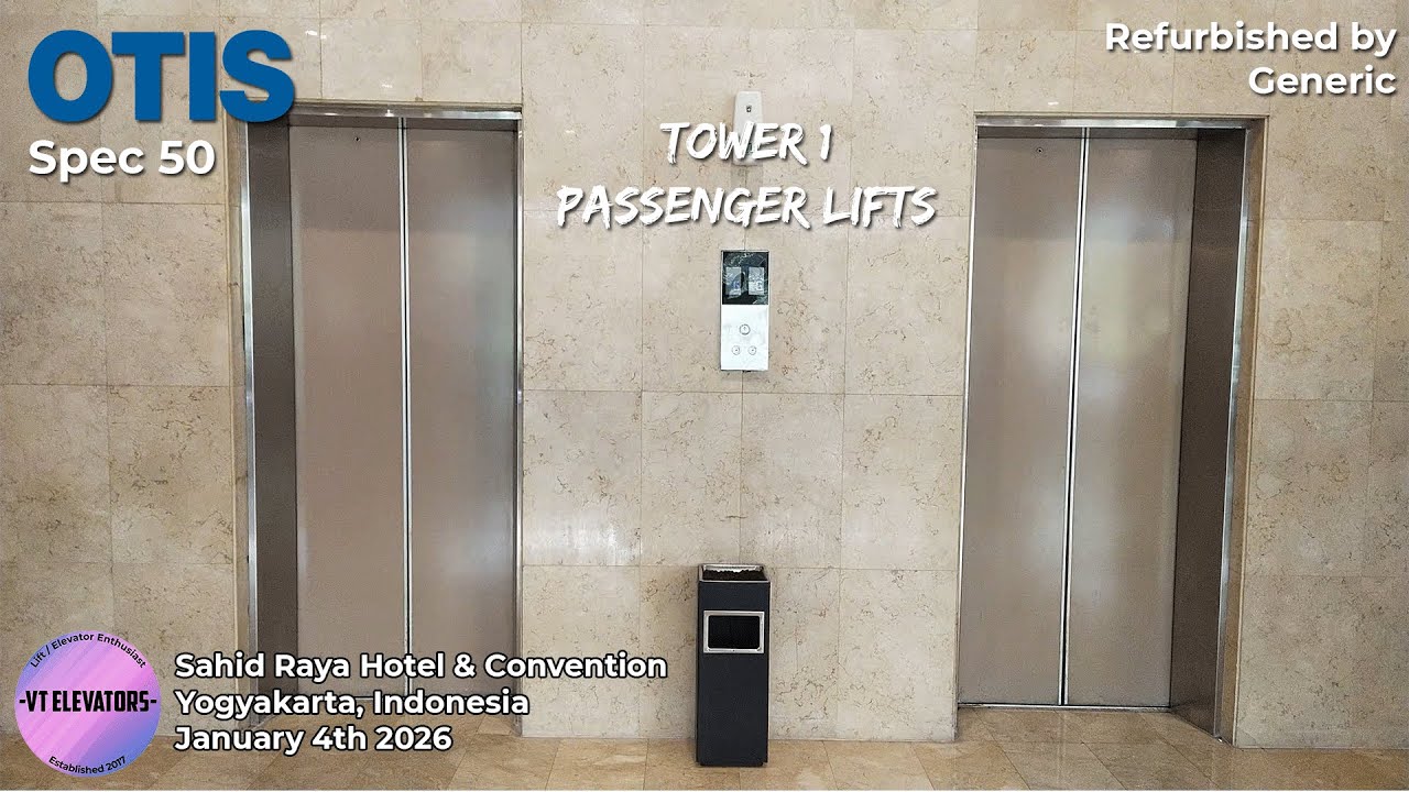 Refurbished Old OTIS Spec 50 Passenger Lifts - Sahid Raya Hotel & Convention, Yogyakarta (Tower 1)