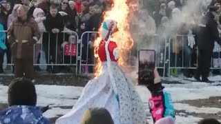 Сжигание масленицы в Ярославле!