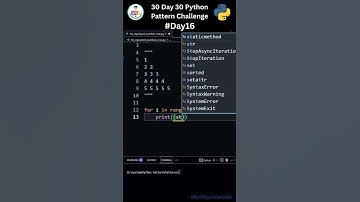 Day 16:  Easy Repeated Number Row Pattern in Python | 30 Days of Code