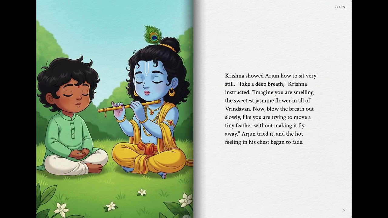 Krishna Helps a Child Control Anger 🌸 | A Calm & Powerful Life Lesson