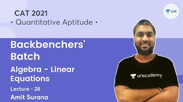 Algebra - Linear Equations L28 l Backbenchers