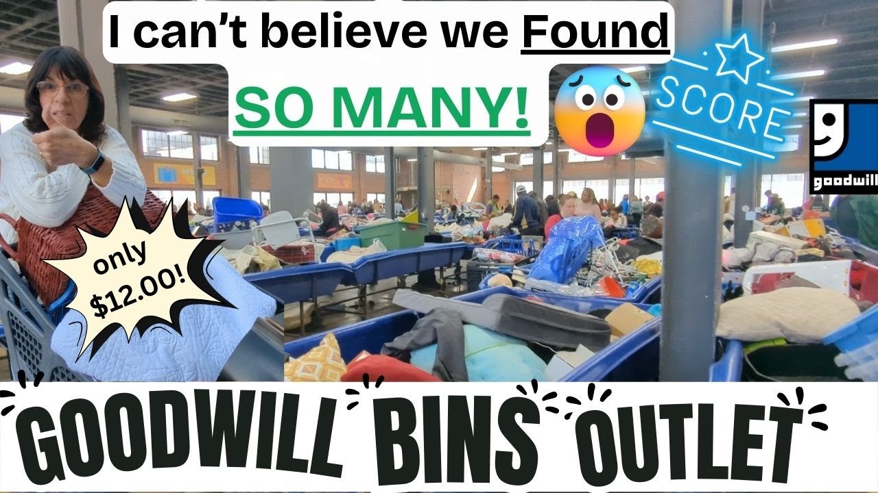 GOODWILL OUTLET BINS: I Can't Believe We FOUND SO MANY - Thrift with Us ...