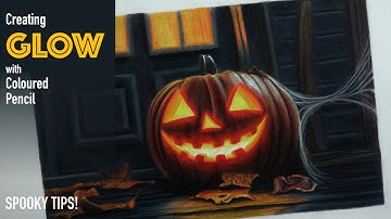 Creating GLOW with coloured pencil