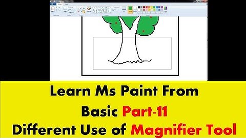 how to use magnifier tool in ms paint  | what is the use of magnifier #purangondaliya