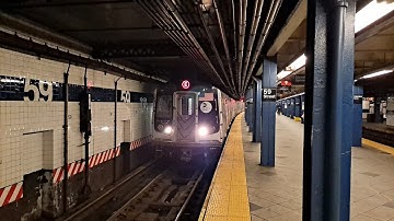 MTA NYCT Subway: 168th Street Bound (E) Train via (C) Line at 59th Street-Columbus Circle